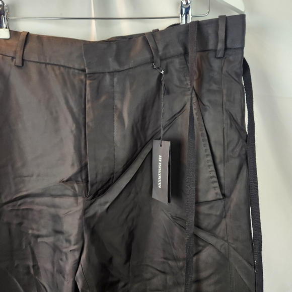 Ann Demeulemeester Bonne Slouchy Satin Trousers In Black size XL(48) BNWT defect - Picture 8 of 16